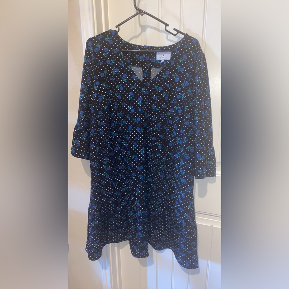 Loose Fit Floral Tiered Eloquii Dress